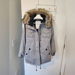Aritzia Community Grey Warmest Parka